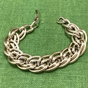 West Germany Vintage chunky chain link bracelet statement mcm space age